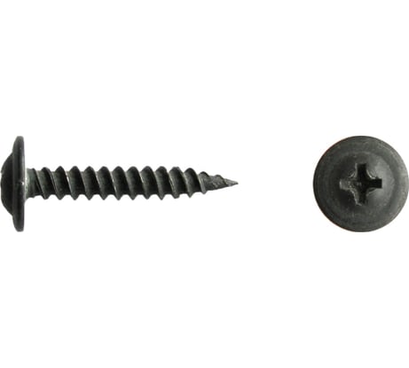 Саморез с прессшайбой КРЕП-КОМП острый Чёрный фосфат 4,2х76 2500шт пшоч76