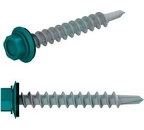 Кровельный саморез STARFIX 4,8x70 мм цинк шайба с прокладкой PT1 RAL 5021 30 штук SMP2-103311-30