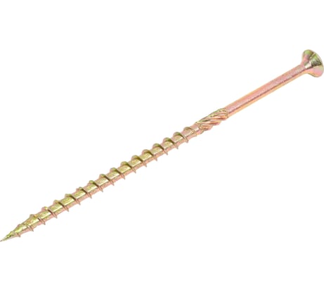 Конструкционный шуруп STARFIX 6,0x140 мм потайной, желтый цинк, 100 штук SMC3-69028-100