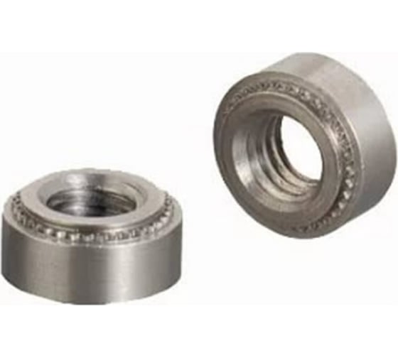 Запрессовочная гайка ЦКИ круглая S М3-3, 2,2 мм Ц 20 шт. 32241 1