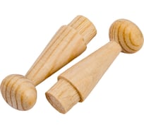 Деревянный мебельный крючок ЕВРОПАРТНЕР 10x42 мм, 4 шт. 16 0953 1