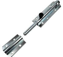 Прямой накладной засов ALDEGHI LUIGI SPA 210x43 мм, цвет: цинк 250AZ20