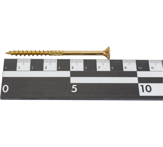 Саморез с фрезой для дерева INFIX потайной, 5x80 мм, ЦЖ, TX25, 100 шт. 52985