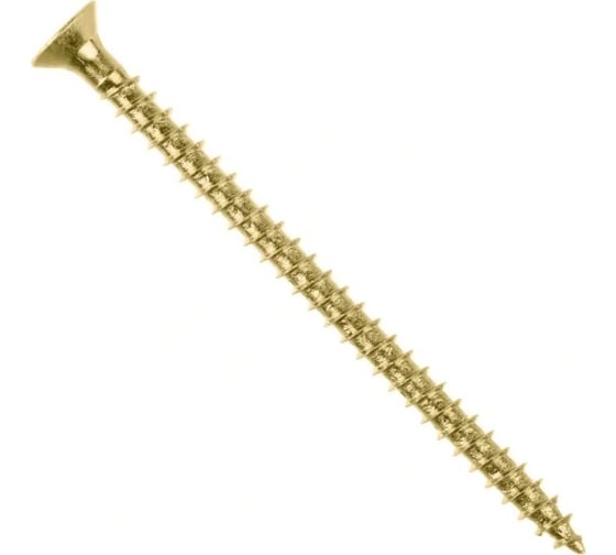 Саморезы КРУТ 3,5x55 для металла, желтый, 11 кг, 4198 шт. 4687202903948 1