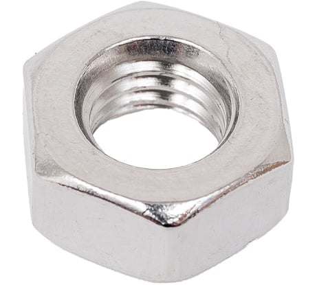 Шестигранная гайка ВИРТУОЗ m10, DIN 934, нерж. сталь А2, 4 шт. 44659