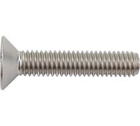 Винт с потайной головкой и внутренним шестигранником ВИРТУОЗ 6x30 мм, DIN 7991, нерж. сталь А2, 6 шт. 44710