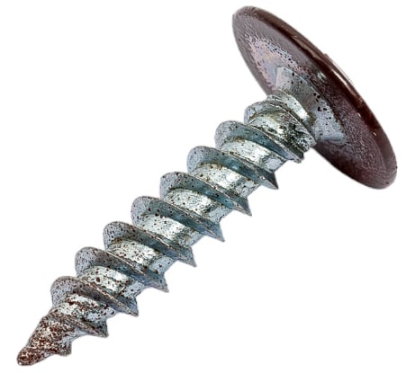 Саморезы с прессшайбой по листовому металлу до 0,9 мм Зубр RAL-8017 PH2 4,2х19 мм 450шт 300191-42-019-8017