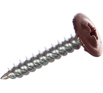 Саморезы с прессшайбой по листовому металлу до 0,9 мм Зубр RAL-3005 PH2 4,2х25 мм 400шт 300191-42-025-3005