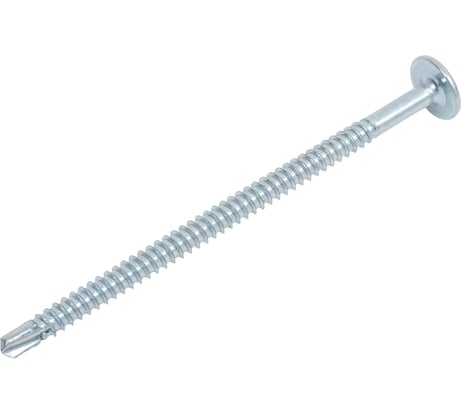 Саморезы с прессшайбой и сверлом по листовому металлу до 2 мм Зубр PH2 4,2х76 мм 100шт 4-300211-42-076