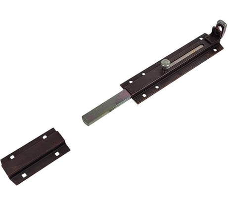 Прямой усиленный засов для навесного замка ALDEGHI LUIGI SPA 318x52 мм, бронза 256AB30