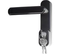 Внешняя нажимная ручка для противопожарных дверей Doorlock v pd700/h2 серия variant, черная, с цилиндром, толщина двери до 105 мм, накл. 77006