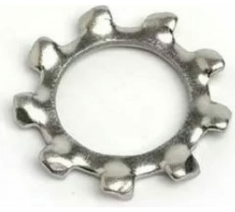 Стопорная шайба с внешними зубцами DINFIX DIN6797 A, А2, 8.4, 2 шт. 00-00003295