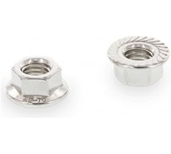 Гайка с фланцем ЦКИ DIN6923 М5 рифленая А2 50 шт. 32772 1