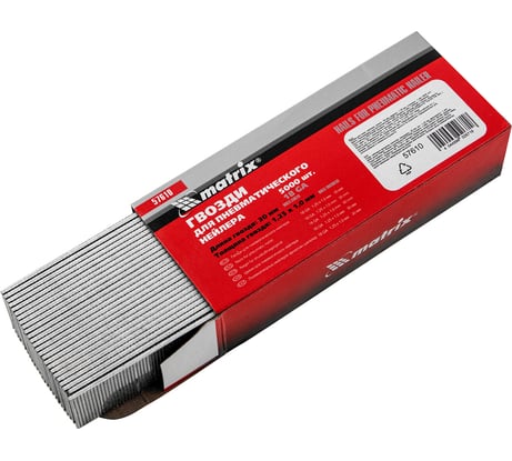 Гвозди для пневматического нейлера (30х1.25х1 мм) 5000 шт. MATRIX 57610