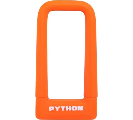 Навесной замок с креплением на раму Авангард PYTHON 626 ORANGE силикон, всепогодный 14857