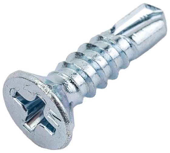 Саморез Daxmer оконный 3,9x16 бел.цинк,сверло 1000 шт 00000414304