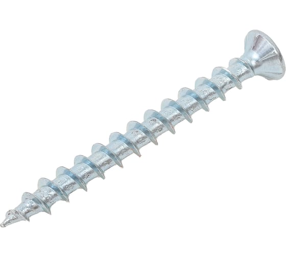 Саморез Daxmer оконный фурнитурный 4,1x40 бел.цинк,острый 500 шт 00000336828