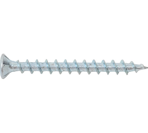 Саморез Daxmer оконный фурнитурный 4,1x40 бел.цинк,острый 500 шт 00000336828