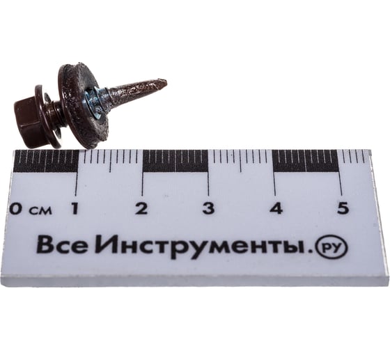 Кровельный саморез Kenner 5,5х19 RAL8017 тёмно-коричневый 300шт ск55198017ф