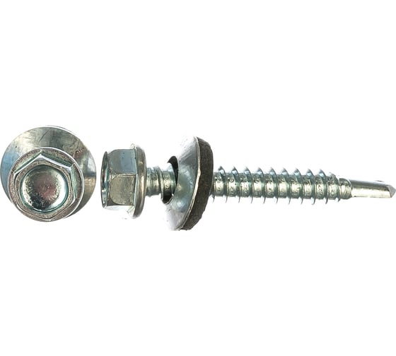 Кровельный саморез с шайбой EPDM Kenner цинк 5,5х38 200шт ск5538ф