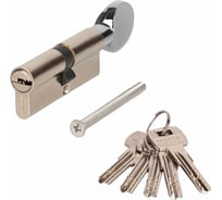 Латунный цилиндр Marlok ЦМВ 80(40/40)-5к, перфорированный ключ/вертушка, CP (хром) 001893