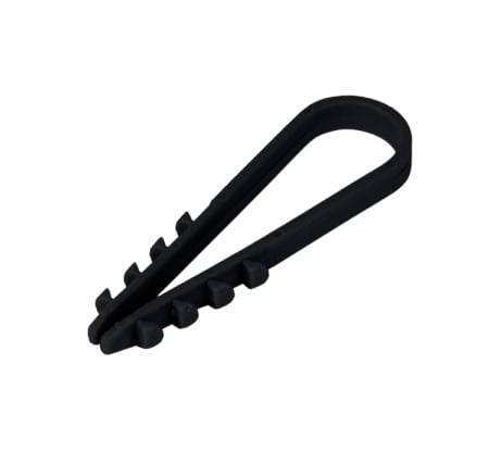 Дюбель-хомут ТРИЗАМ 11-18, черный, нейлон, 25 шт. TRZ0286
