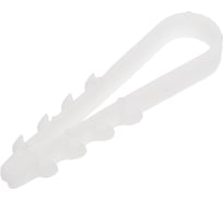 Дюбель-хомут ТРИЗАМ 5-10, белый, нейлон, 100 шт. TRZ0276