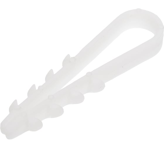 Дюбель-хомут ТРИЗАМ 5-10, белый, нейлон, 100 шт. TRZ0276 1