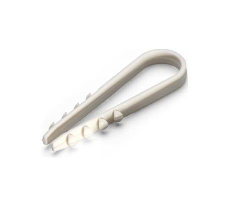 Дюбель-хомут ТРИЗАМ 11-18, белый, нейлон, 25 шт. TRZ0277