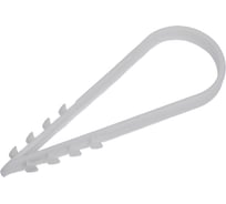 Дюбель-хомут ТРИЗАМ 19-25, белый, нейлон, 25 шт. TRZ0280