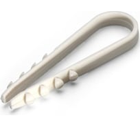 Дюбель-хомут ТРИЗАМ 5-10, белый, нейлон, 50 шт. TRZ0275