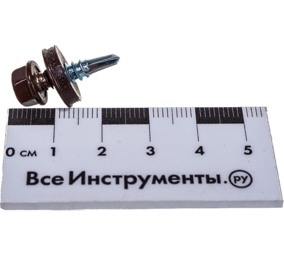 Кровельный саморез Kenner 4,8х19 RAL8017 темно-коричневый 300шт ск48198017ф