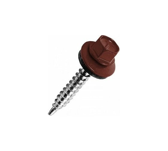 Кровельный саморез Kenner 5,5х19 RAL3009 оксидно-красный 300шт ск55193009ф 1