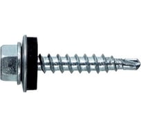 Кровельный саморез КВАДРА 4.8x70 цинк, сверло PT.1, шайба EPDM, уп. 4 шт. 480700201812