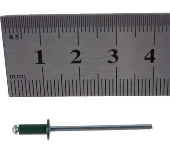 Крашенная заклепка Kenner алюм/сталь 3,2х8 RAL6005 1000шт зк3286005