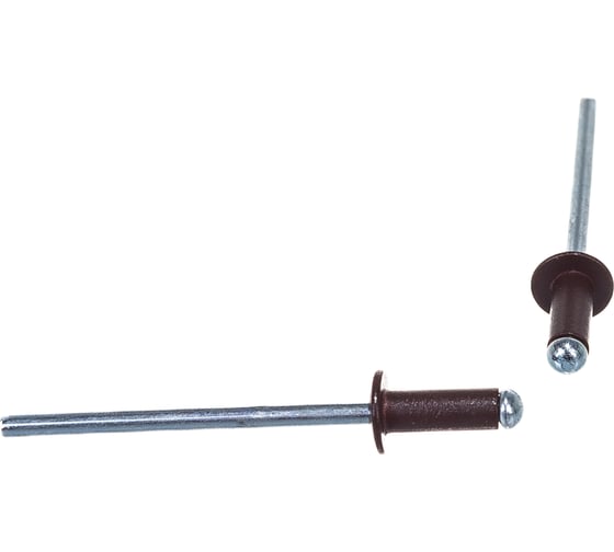 Крашенная заклепка Kenner алюм/сталь 3,2х8 RAL8017 1000шт зк3288017