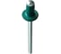 Крашенная заклепка Kenner алюм/сталь 4х10 RAL6002 1000шт зк4106002 1