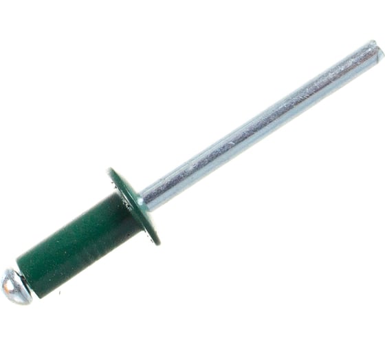 Крашенная заклепка Kenner алюм/сталь 4,8х12 RAL6005 500шт зк48126005