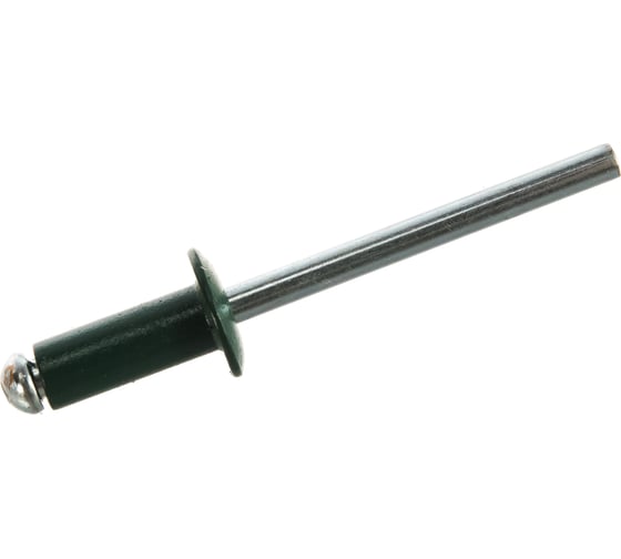 Крашенная заклепка Kenner алюм/сталь 4,8х12 RAL6005 500шт зк48126005