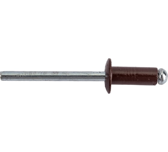 Крашенная заклепка Kenner алюм/сталь 4,8х12 RAL8017 500шт зк48128017