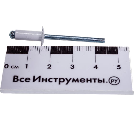 Крашенная заклепка Kenner алюм/сталь 4,8х12 RAL9003 500шт зк48129003