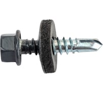 Кровельный саморез STARFIX 5.5x25 мм, цинк, шайба с прокладкой, PT3, RAL 7024, 250 шт. SMC3-32502-250