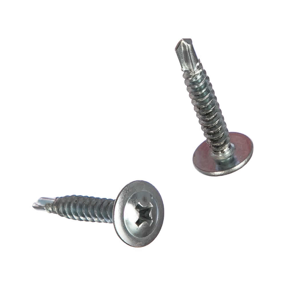 Саморезы с прессшайбой и сверлом по листовому металлу до 2 мм Зубр PH2 ...