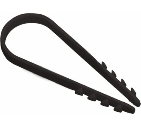 Круглый дюбель-хомут Росдюбель черный, 19-25, 100 шт. 15-0450