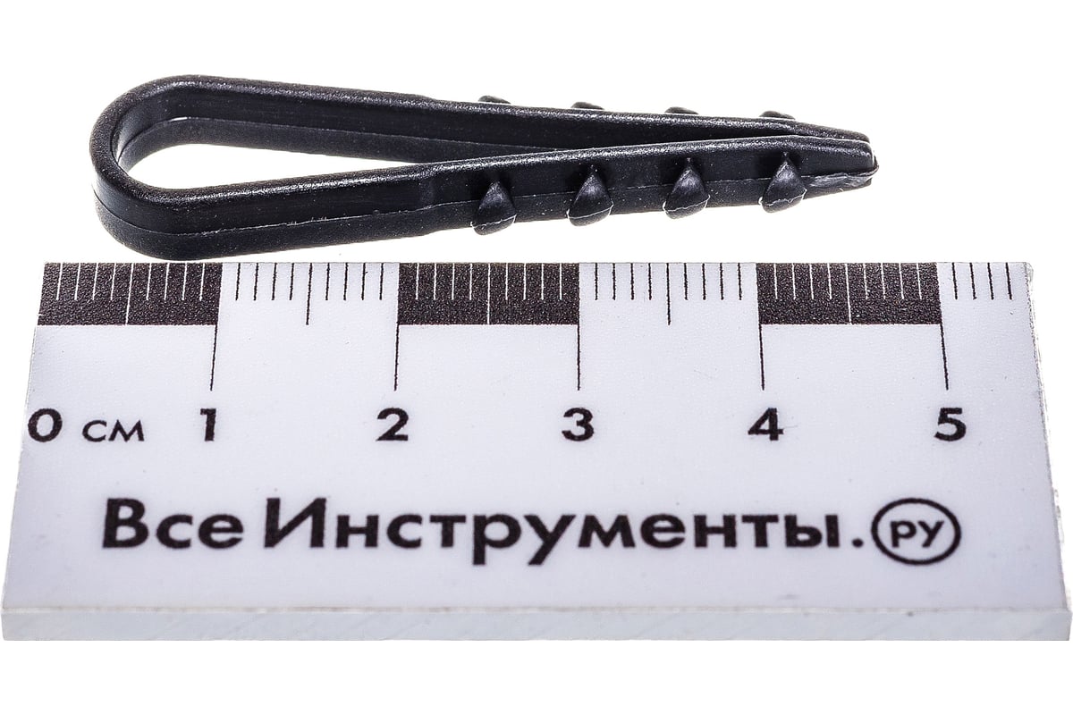 Круглый дюбель-хомут Росдюбель черный, 5-10, 100 шт. 15-0440 - выгодная ...