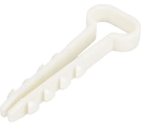 Дюбель-хомут Росдюбель прям., белый, 12x6, 100 шт. 15-0455