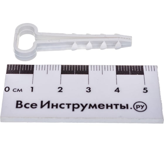 Дюбель-хомут Росдюбель прям., белый, 14x6, 100 шт. 15-0457