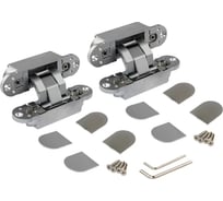 Комплект из 2 штук скрытых петель ELEMENTIS универсальный, 3D, 120x30 ELM8000.01/MP