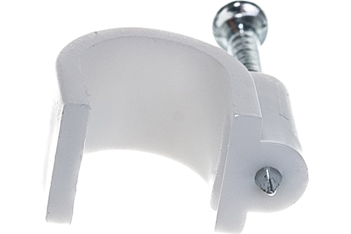 Пластиковая круглая скоба с гвоздем FORTISFLEX СПК 9 30шт 49461 ...