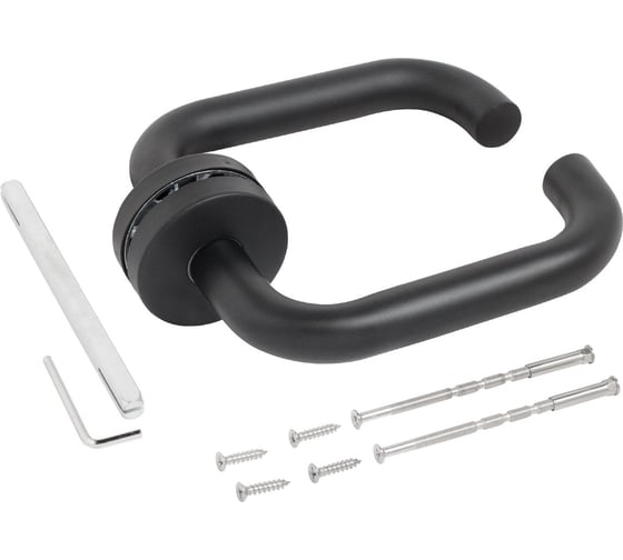 Комплект ручек Стандарт 0203 SS (60-90) BLACK ЧЕРНАЯ INOX нерж. сталь 14872